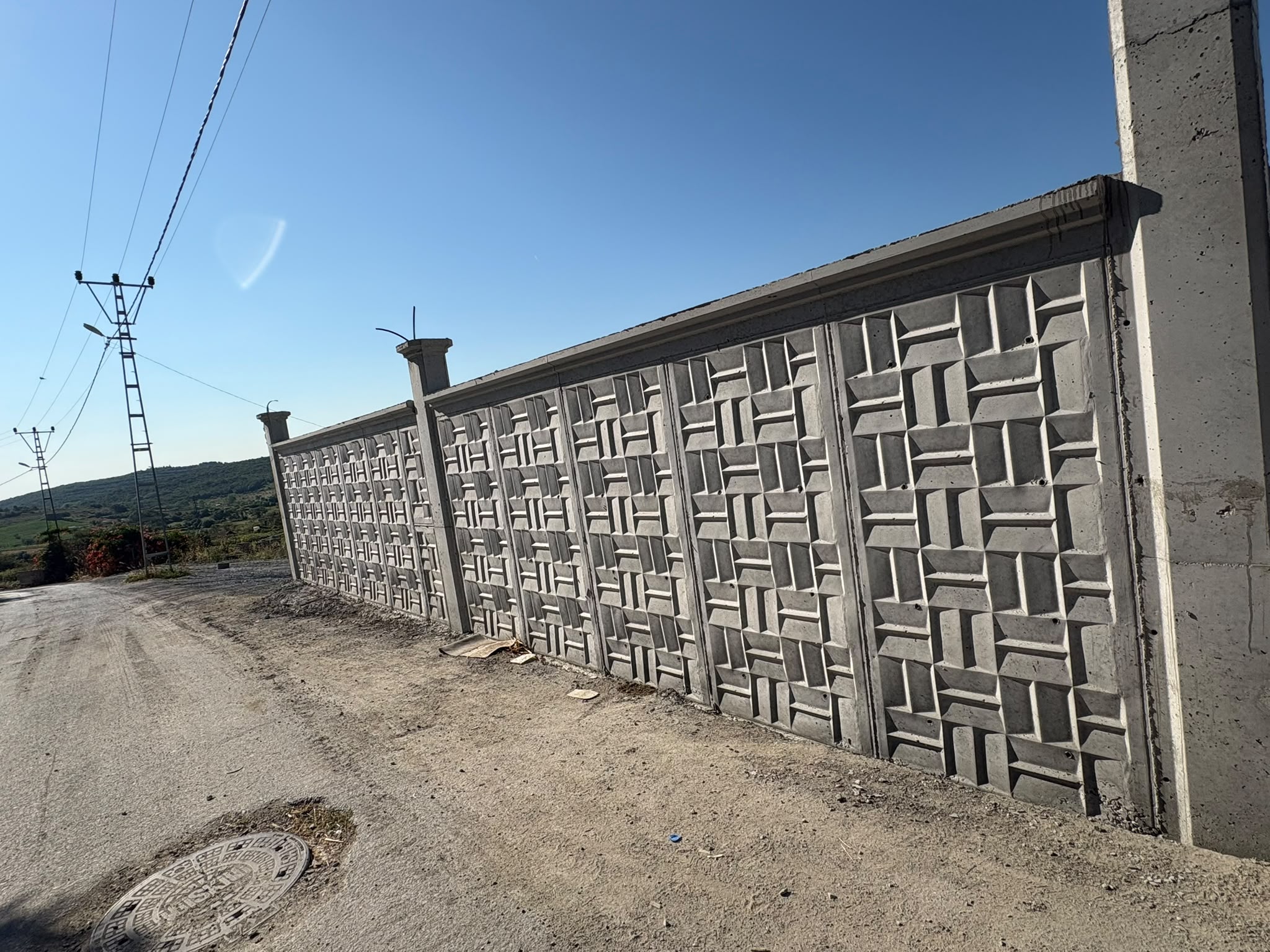Desenli bahçe duvarı uygulaması